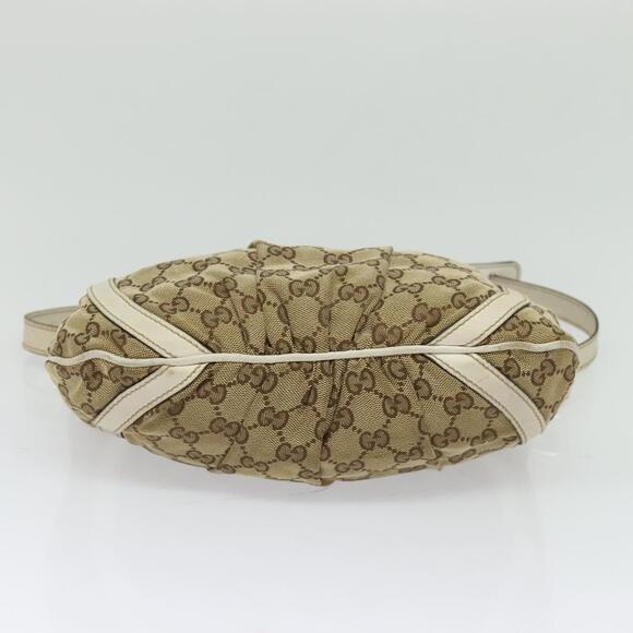 GUCCI GG Canvas Abbey Shoulder Bag Beige Gold - Picture 9 of 16